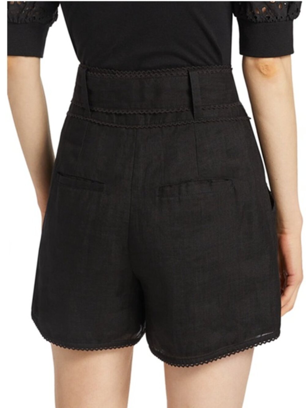 Veronica Beard Hobbes Belted Shorts - Picture 3 of 16